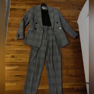 2 PIECE SET-H&M houndstooth blazer and pants SET